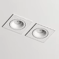 Black and White Square Recessed Spotlights Modern Ceiling Lighting Fixtures