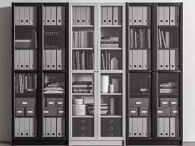 Modern Cabinet Office Cabinet File Cabinet 3d model