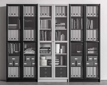 Modern Cabinet Office Cabinet File Cabinet 3d model