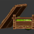 Modern Cartoon Box Cabbage Box 3d model