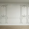 Jianou gypsum line gypsum line carved corner wall board modeling 3d model