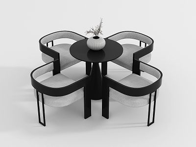 Modern leisure table and chair combination negotiation table and chair combination model