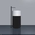 Modern Sleek Swing Door Design With Black White Color And Clean Lines