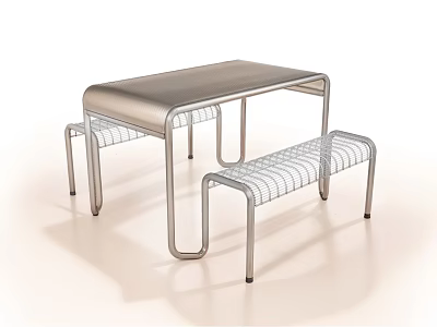 Modern Leisure Chair With Metal Frame And Wire Mesh Seat Design 3d model