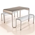 Modern Leisure Chair With Metal Frame And Wire Mesh Seat Design