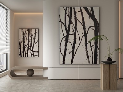 modern decorative painting 3d model