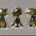 Transparent Inflatable Cartoon Character Toys With Three Unique Designs And Cute Styles
