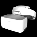 White Modern VR Headset With Sleek Design And Comfortable Adjustable Headband