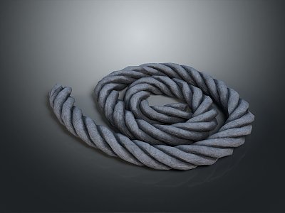 Hemp Rope Twist 3d model