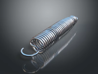 Stainless Steel Spiral Spring Hardware Tool For Industrial Mechanical Use 3d model