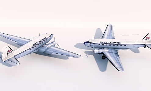 modern airliner 3d model