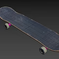 Skateboard As Sports Equipment With Durable Deck And Smooth Wheels