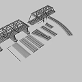 Railway package 3d model