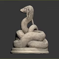 snake cobra venomous snake python reptile cold-blooded animal reptile 3d model