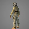 Tactical Soldiers Wearing Olive Green Uniform Helmet And Breathing Mask With Gear
