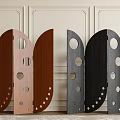 Middle Ancient Screen Wooden Screen Foldable Screen Middle Ancient Screen Screen Screen Partition French Style Screen 3d model