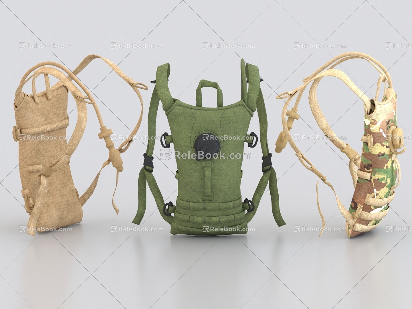 Supply Bag Mountaineering Bag Hiking Bag Supply Bag Ration Bag Backpack 3d model