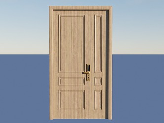 Modern single door 3d model