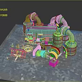 Industrial Equipment Configuration With Large Metal Pipes Control Panels And Machinery Units