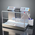 Stainless Steel Industrial Equipment With Control Panel Safety Rail And Pedal Base