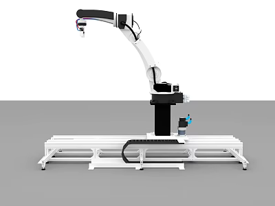 Intelligent Robotic Arm Machine With Stable Base And Automation Control System 3d model