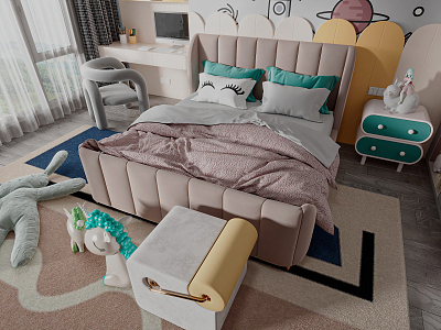 Modern Children's Bed model