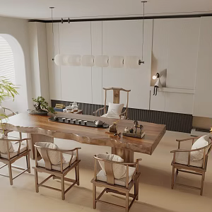 Modern Tea Room 3d model
