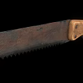 Sturdy Hand Saw Hardware Tool Featuring Wooden Handle And Sharp Steel Teeth