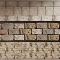 Stone wall stone 3d model