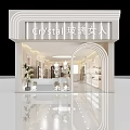 Modern Crystal Women's Clothing Store With Elegant Glass Interior Design