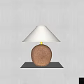 Quiet Table Lamp Sculpture Pottery Pot Table Lamp 3d model