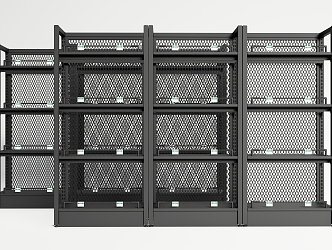 Shelf Storage Rack Supermarket Shelf 3d model