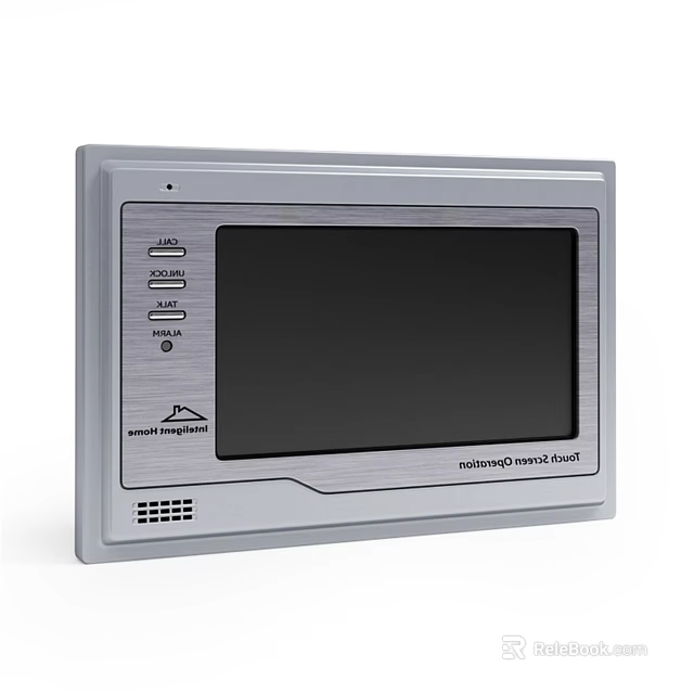 Gray Screen AdvancedQ Panel A001 Daily Electrical Control Device With Alarm Audio Video 3d model 