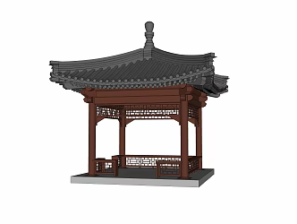 Chinese-style pavilion landscape pavilion garden pavilion 3d model