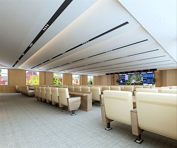 Modern Conference Room 3d model