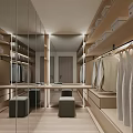 Open cloakroom 3d model