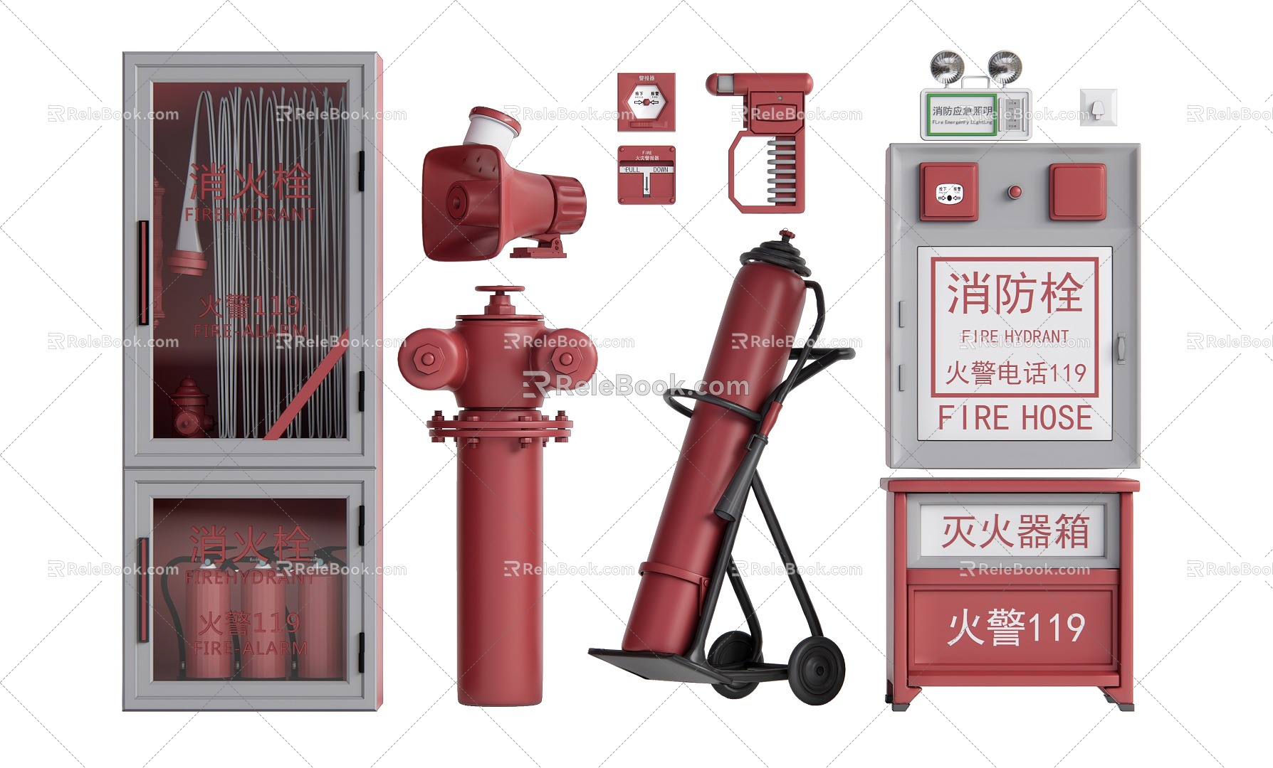 Modern Fire Fighting Equipment Fire Equipment Fire Extinguisher Fire Hydrant model