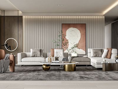 modern living room model