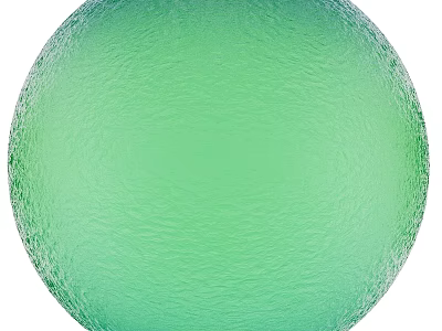 Green Frosted Glass Sphere With Textured Surface As Decorative Component For Modern Spaces 3d model