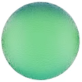 Green Frosted Glass Sphere With Textured Surface As Decorative Component For Modern Spaces