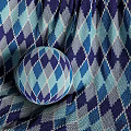 Colorful Knitted Fabrics With Various Patterns And Decorative Ball