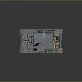 Military Armored Tank With Heavy Tracked Wheels And Front Main Cannon