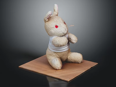 Ideal Small Wooden Display Platform Furniture with Natural Wood Design for Decorative Items 3d model