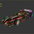 McLaren Black Red Race Car With Streamlined Aerodynamic Design And Sporty Look