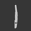 White Handheld Professional Equipment With Modern Elongated Design And Multiple Functional Buttons