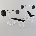 Sturdy Home Gym Fitness Equipment With Barbells Bench Press Racks And Weight Benches