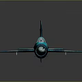 Blue Green Camouflage Painted Passenger Plane With Yellow Logos And Sleek Exterior Design