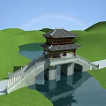 Chinese Bridge 3d model