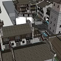 Ancient Chinese Architecture With Traditional Tile Roofs Stone Walls And Arched Gate