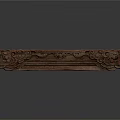 Intricate Wooden Carved Sculpture With Decorative Patterns And Artistic Details